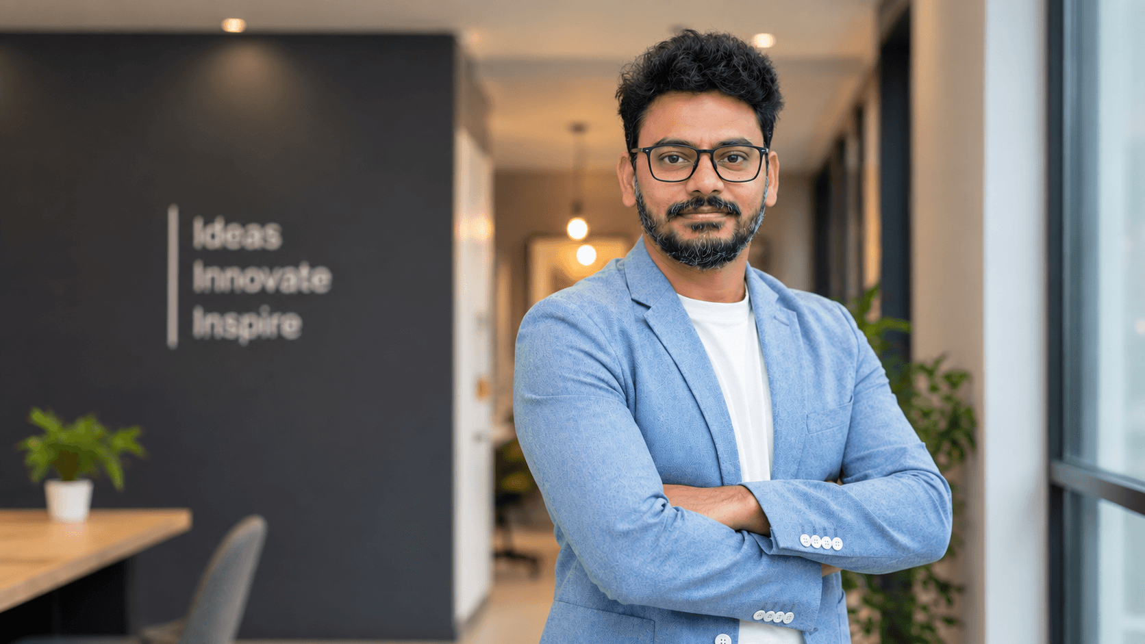 Sudheer Avula in a professional office setting